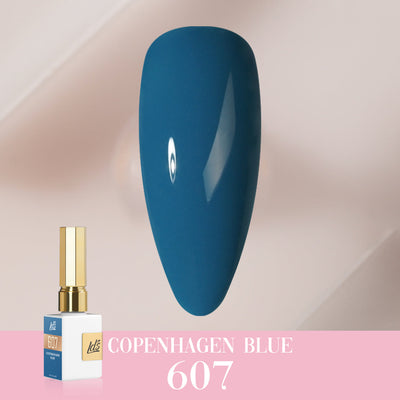 LDS Color Craze Gel Nail Polish - 607 Copenhagen Blue - 0.5oz