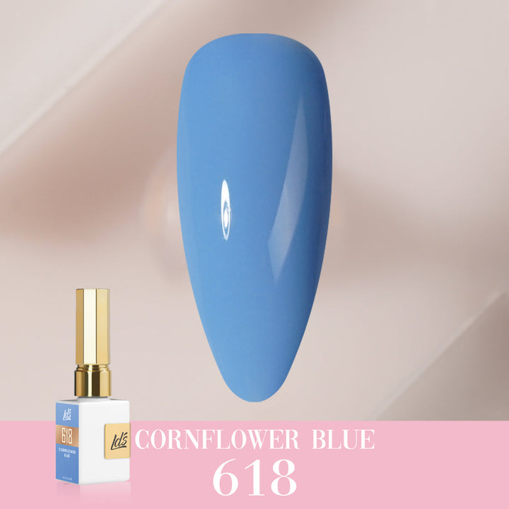 LDS Color Craze Gel Nail Polish - 618 Cornflower Blue - 0.5oz