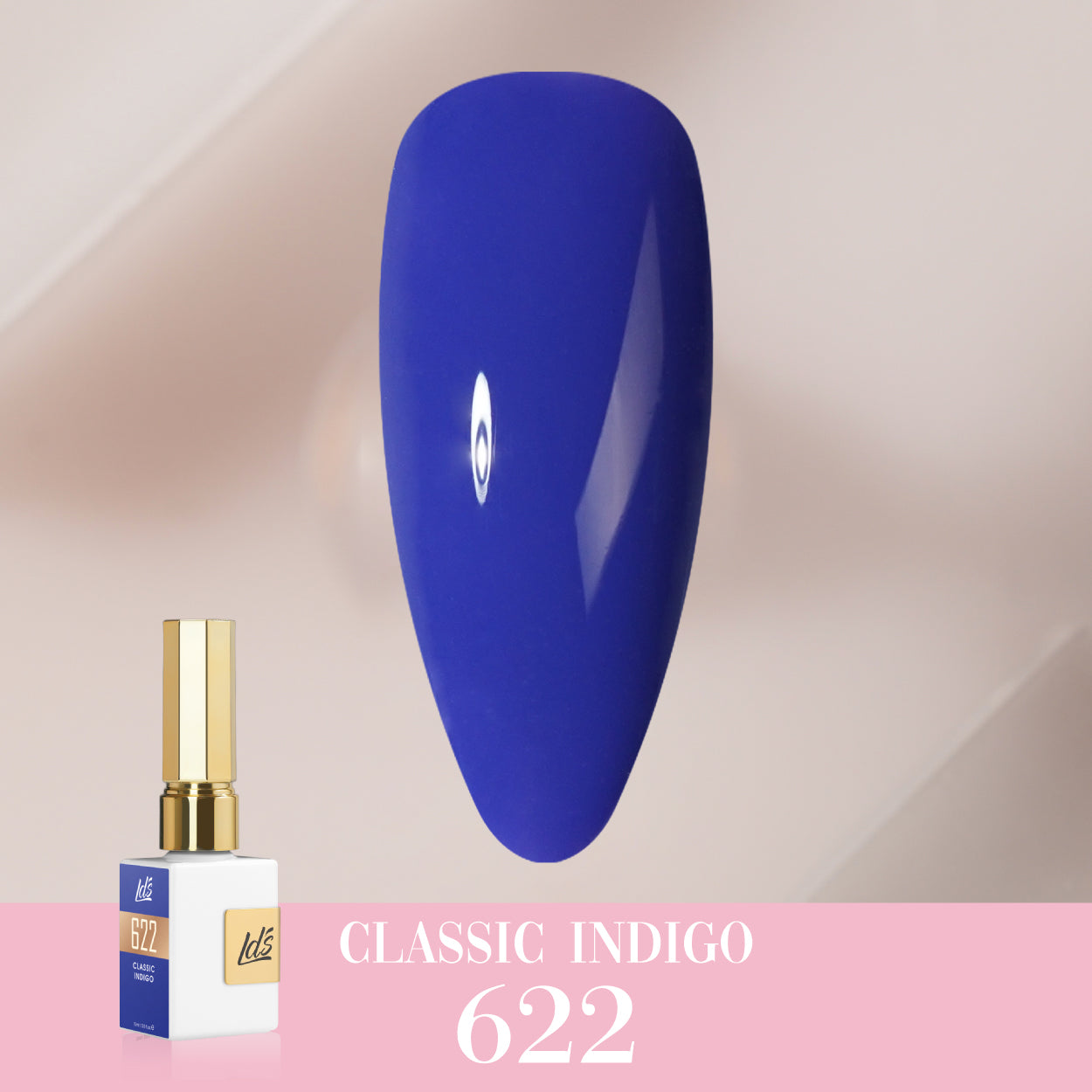 LDS Color Craze Gel Nail Polish - 622 Classic Indigo - 0.5oz