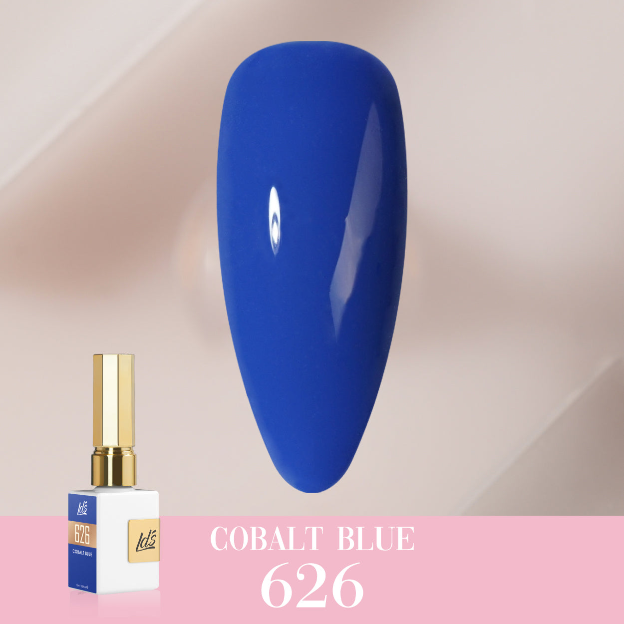 LDS Color Craze Gel Nail Polish - 626 Cobalt Blue - 0.5oz