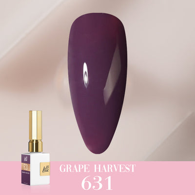 LDS Color Craze Gel Nail Polish - 631 Grape Harvest - 0.5oz