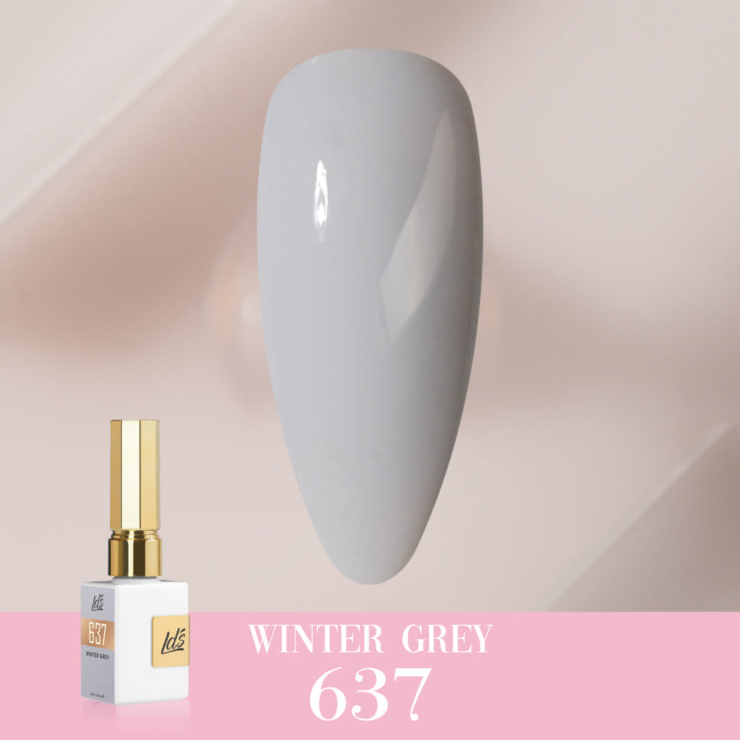 LDS Color Craze Gel Nail Polish - 637 Winter Grey - 0.5oz