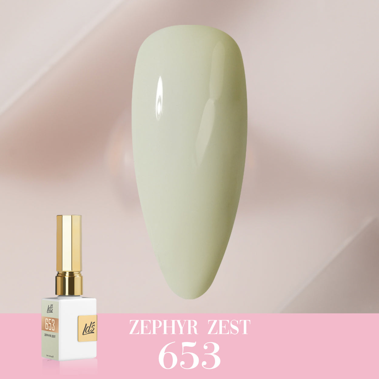 LDS Color Craze Gel Nail Polish - 653 Zephyr Zest - 0.5oz