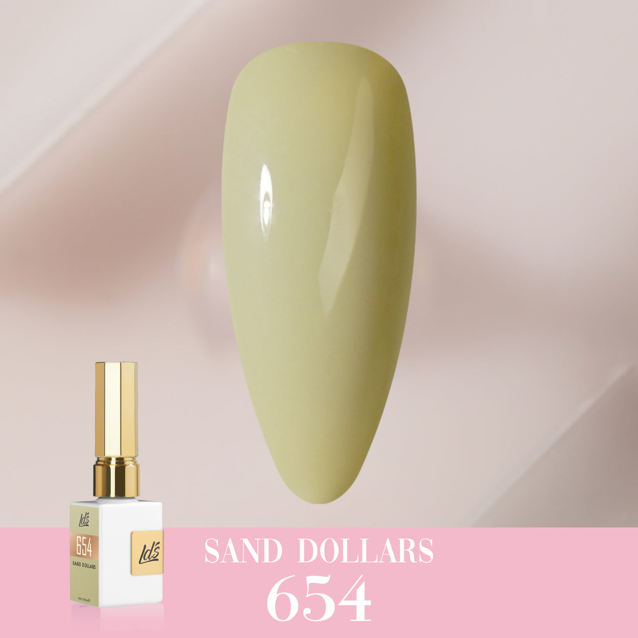 LDS Color Craze Gel Nail Polish - 654 Sand Dollars - 0.5oz