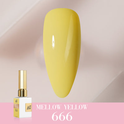 LDS Color Craze Gel Nail Polish - 666 Mellow Yellow - 0.5oz