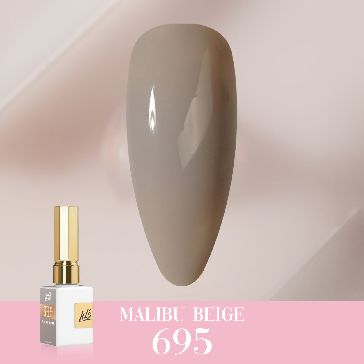 LDS Color Craze Gel Nail Polish - 695 Malibu Beige - 0.5oz