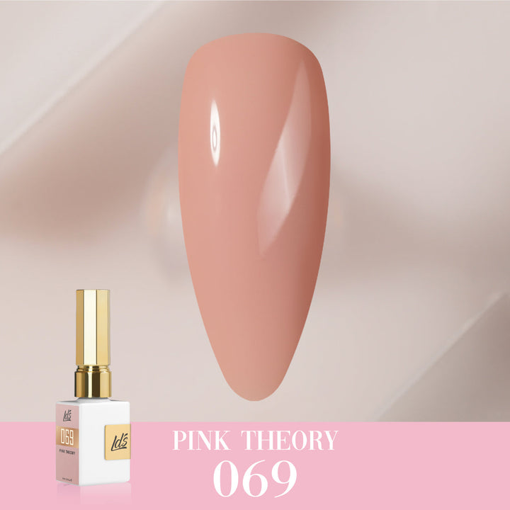 LDS Color Craze Gel Nail Polish - 069 Pink Theory - 0.5oz
