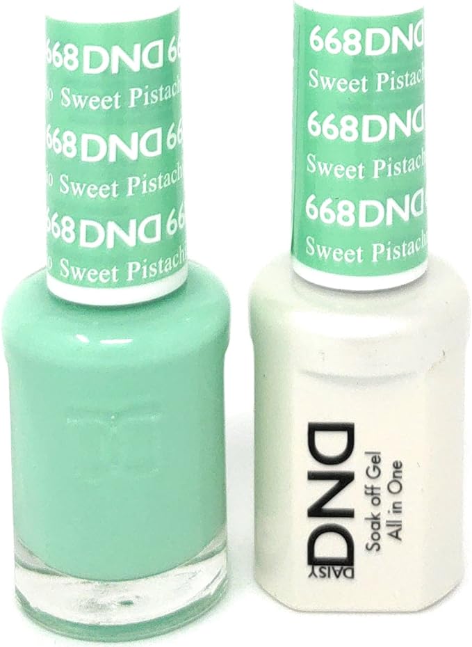 DND / Gel Nail Polish Matching Duo - Sweet Pistachia 668