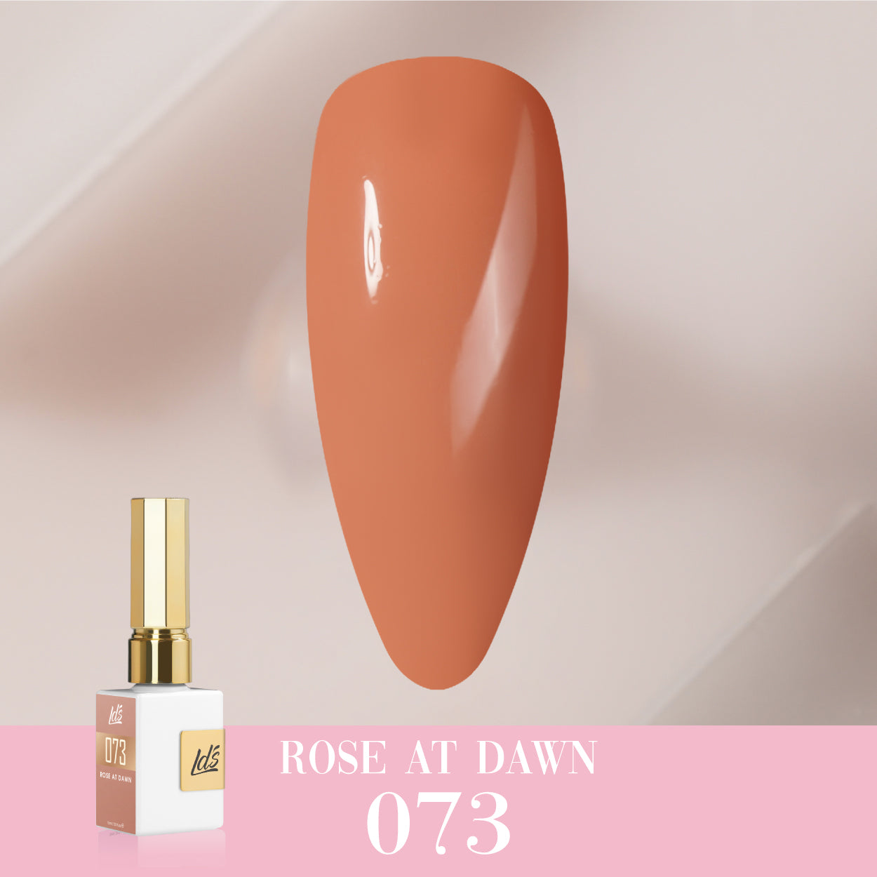 LDS Color Craze Gel Nail Polish - 073 Rose at Dawn - 0.5oz