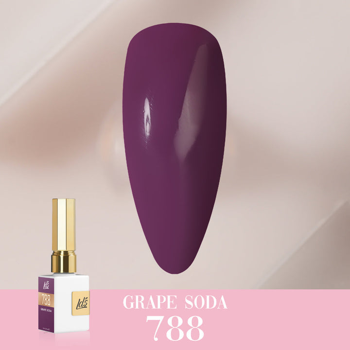 LDS Color Craze Gel Nail Polish - 788 Grape Soda - 0.5oz