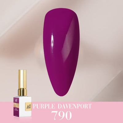 LDS Color Craze Gel Nail Polish - 790 Purple Davenport - 0.5oz