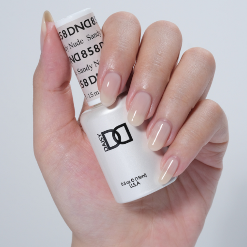 DND - 858 Sandy Nude - Gel Nail Polish Matching Duo