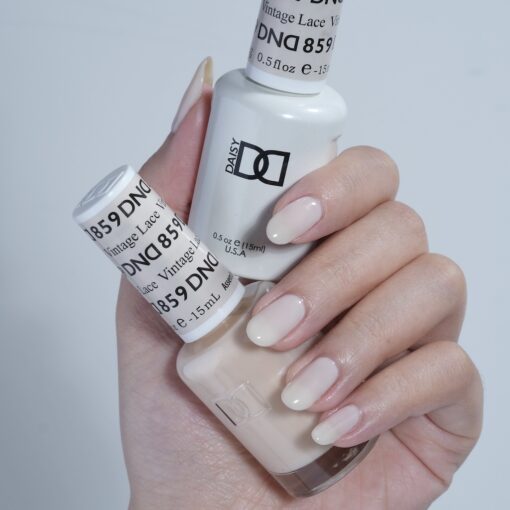 DND - 859 Vintage Lace - Gel Nail Polish Matching Duo