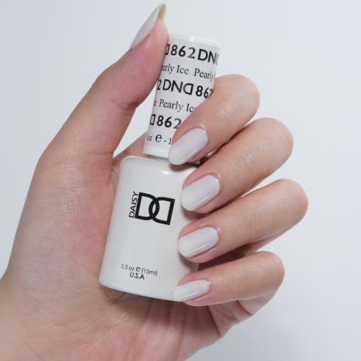 DND - 862 Pearly Ice - Gel Nail Polish Matching Duo