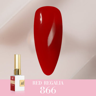 LDS Color Craze Gel Nail Polish - 866 Red Regalia - 0.5oz