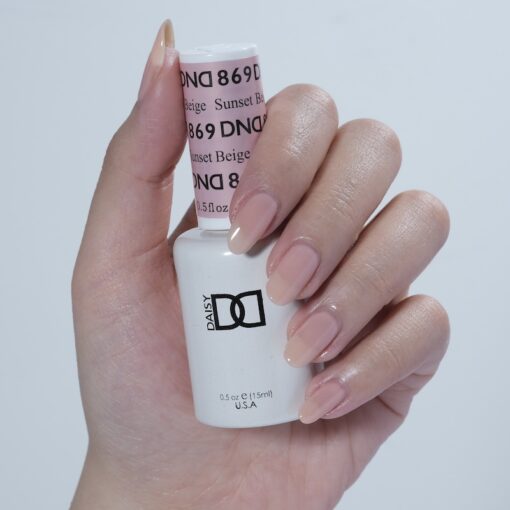 DND - 869 Sunset Beige - Gel Nail Polish Matching Duo