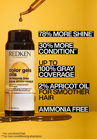 REDKEN - Color Gels Oils Permanent Liquid Hair Color 2oz.