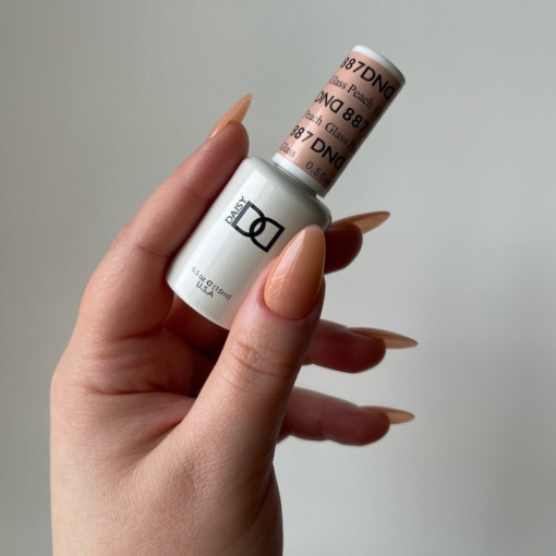 DND - 887 Glass Peach - Gel Nail Polish Matching Duo