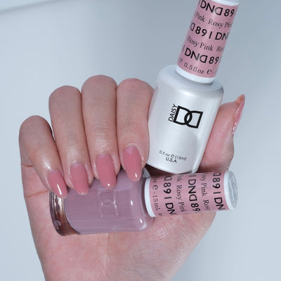 DND - 891 Rosy Pink - Gel Nail Polish Matching Duo