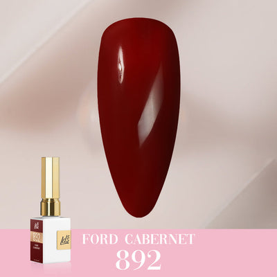 LDS Color Craze Gel Nail Polish - 892 Ford Cabernet - 0.5oz