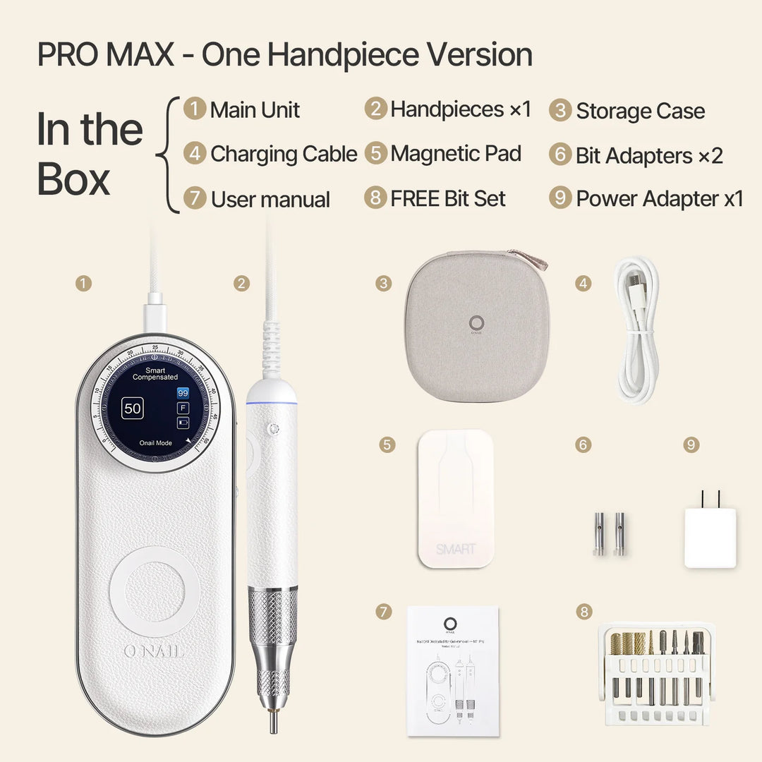 ONAIL Rechargeable Nail Drill Pro Max – 50,000 RPM