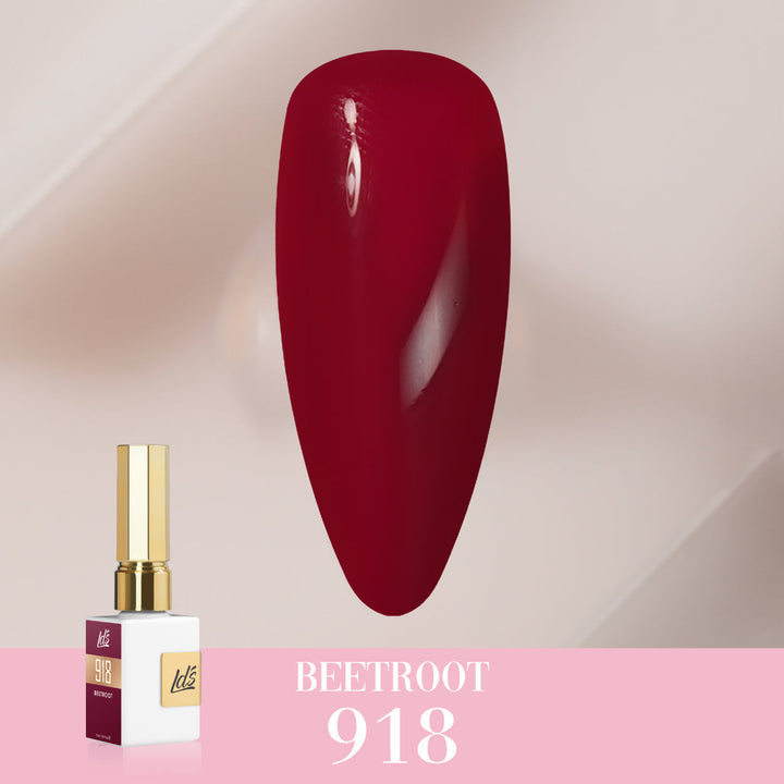 LDS Color Craze Gel Nail Polish - 918 Beetroot - 0.5oz