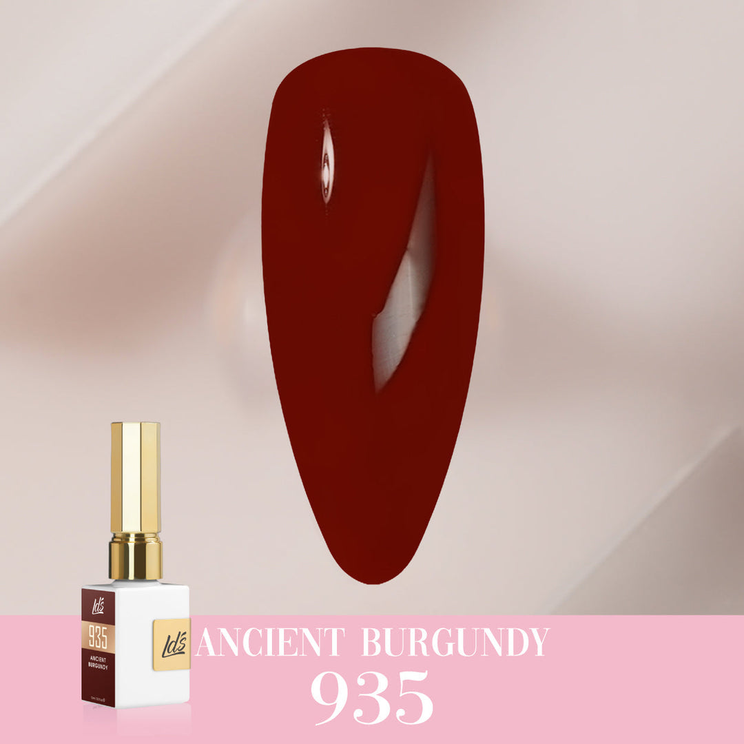 LDS Color Craze Gel Nail Polish - 935 Ancient Burgundy - 0.5oz