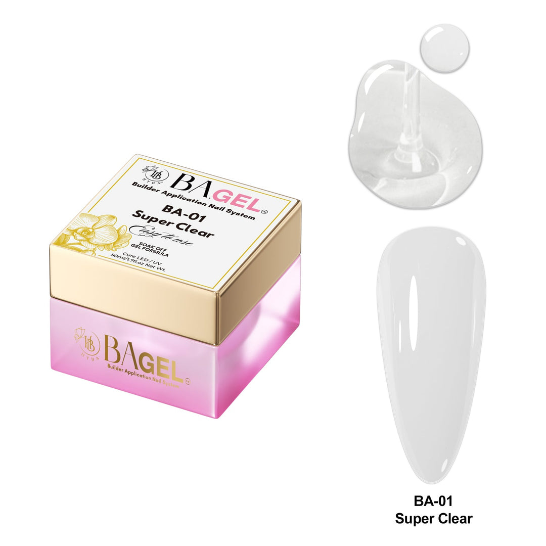 HyBa BA.GEL Builder Gel 50ml - #BA01 Super Clear