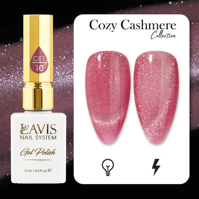 LAVIS Cat Eyes CE1 - 10 - Gel Polish 0.5 oz - Cozy Cashmere Collection