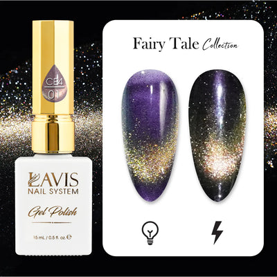 LAVIS Cat Eyes CE4 - 01 - Gel Polish 0.5 oz - Fairy Tale Collection