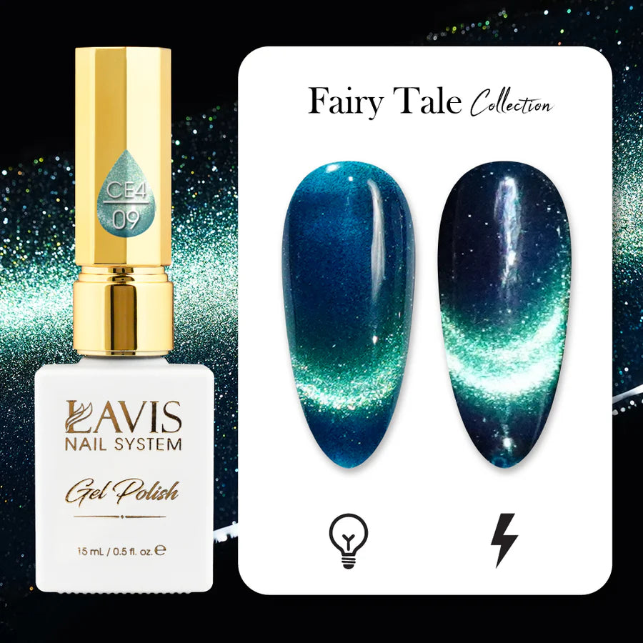 LAVIS Cat Eyes CE4 - 09 - Gel Polish 0.5 oz - Fairy Tale Collection