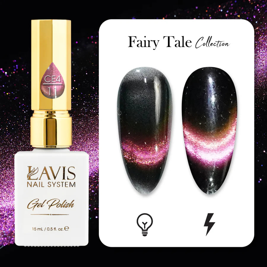 LAVIS Cat Eyes CE4 - 11 - Gel Polish 0.5 oz - Fairy Tale Collection