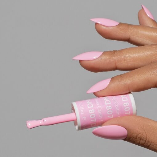 DND - 807 Cotton Candy - Gel Nail Polish Matching Duo