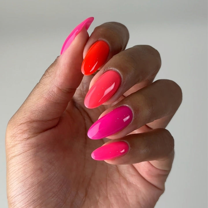 DND DC Gel &amp; Lacquer Duo - Fluorescent Pink 