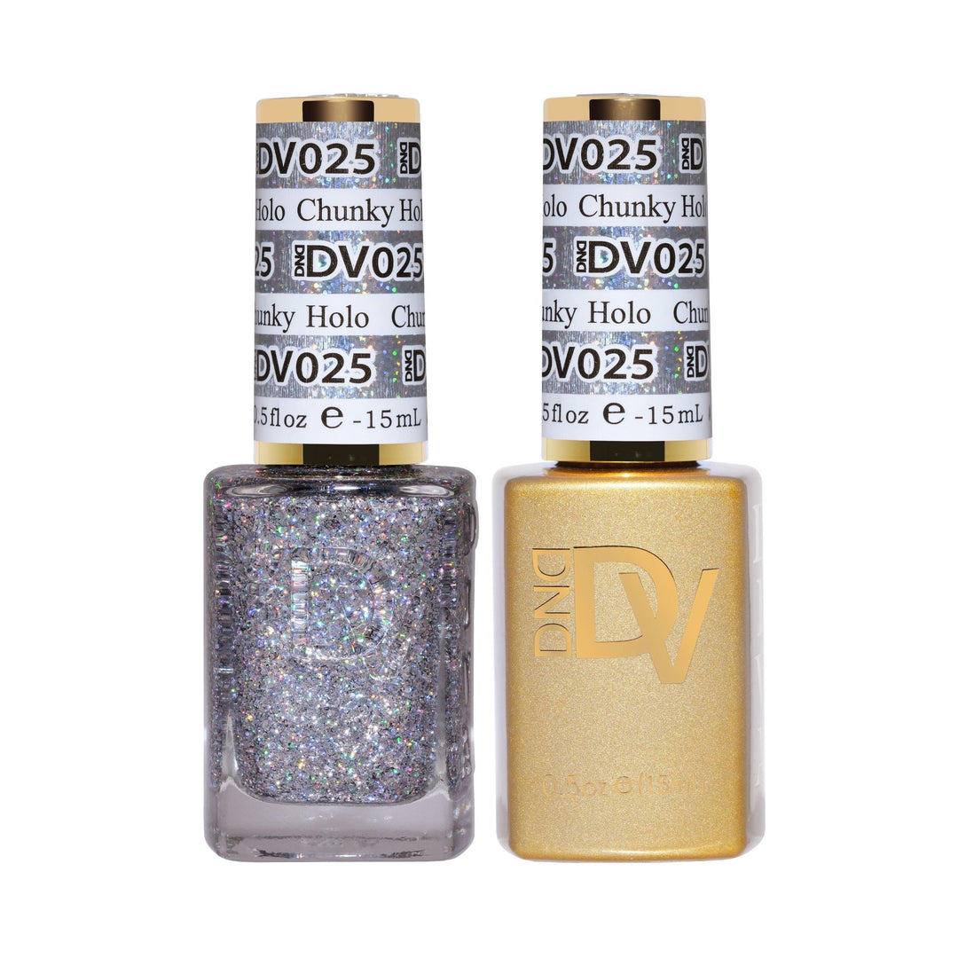 DND DIVA Gel &amp; Lacquer Duo - Chunky Holo 
