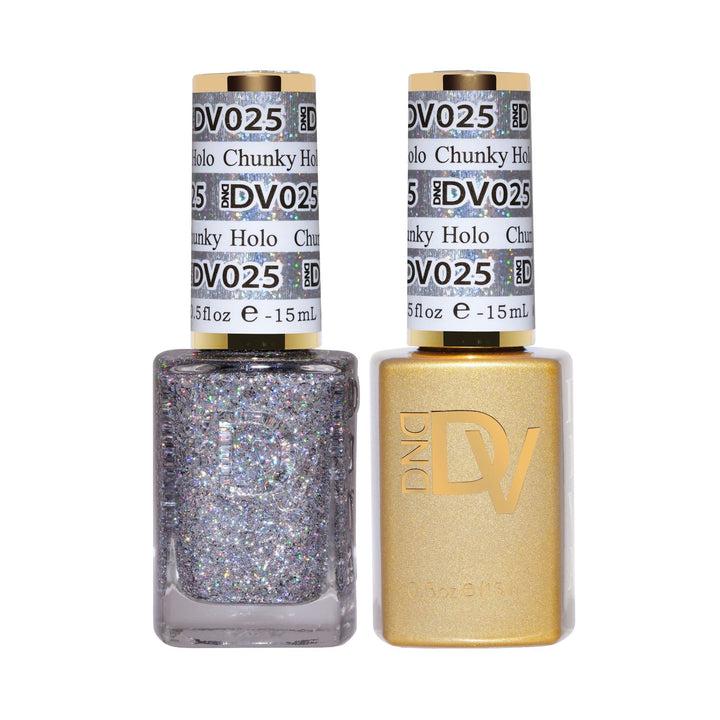 DND DIVA Gel &amp; Lacquer Duo - Chunky Holo 