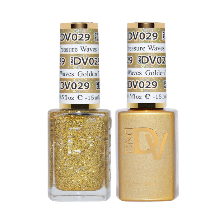 DND DIVA Gel &amp; Lacquer Duo - Golden Treasure Waves 