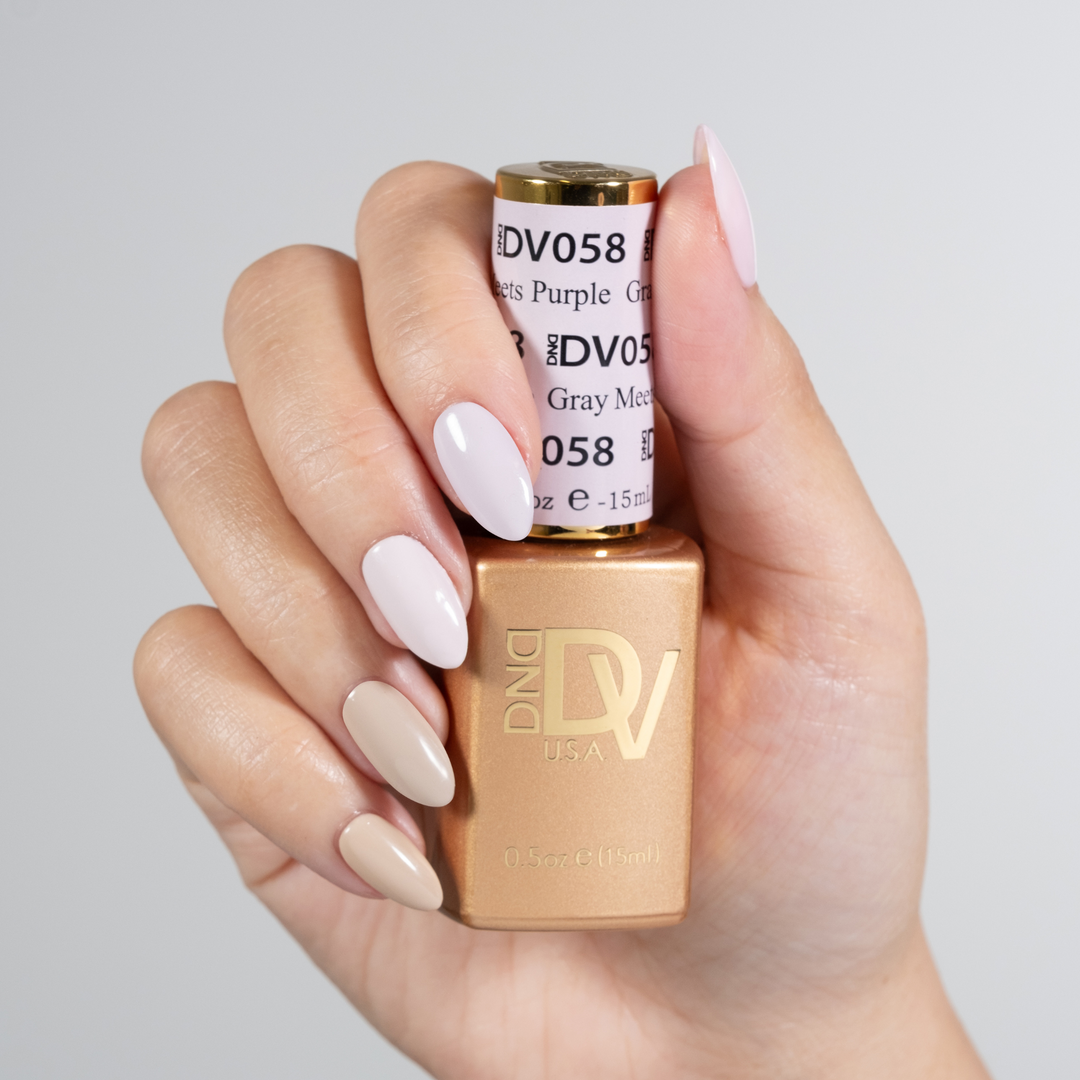 DND DIVA Gel &amp; Lacquer Duo - Grey Meets Purple 