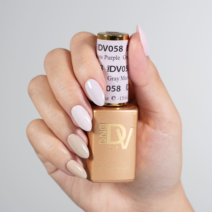 DND DIVA Gel &amp; Lacquer Duo - Grey Meets Purple 