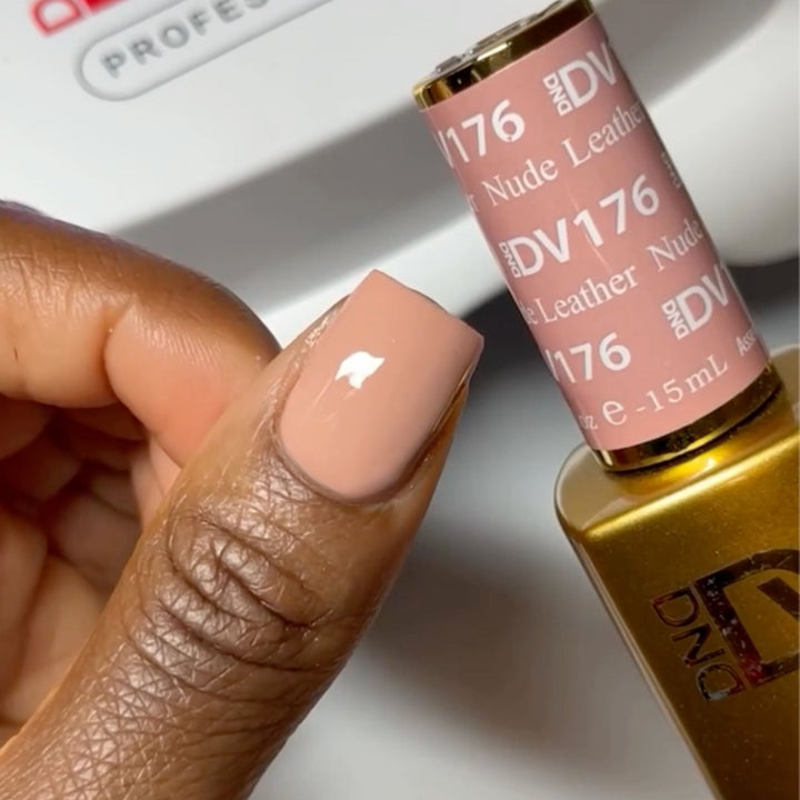 DND DIVA Gel &amp; Lacquer Duo - Nude Leather 