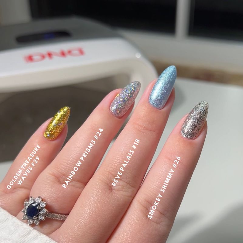 DND DIVA Gel &amp; Lacquer Duo - Golden Treasure Waves 