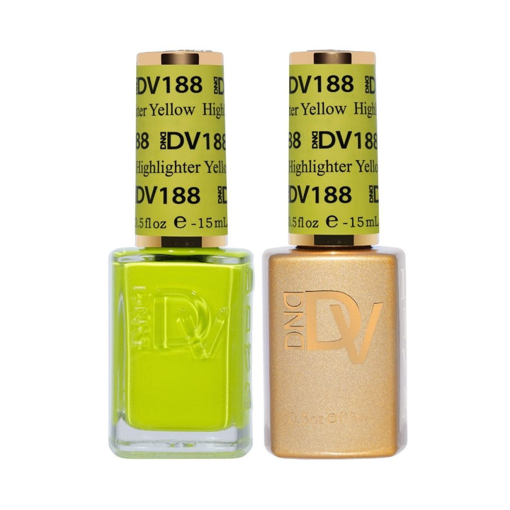 DND DIVA Gel &amp; Lacquer Duo - Highlighter Yellow 