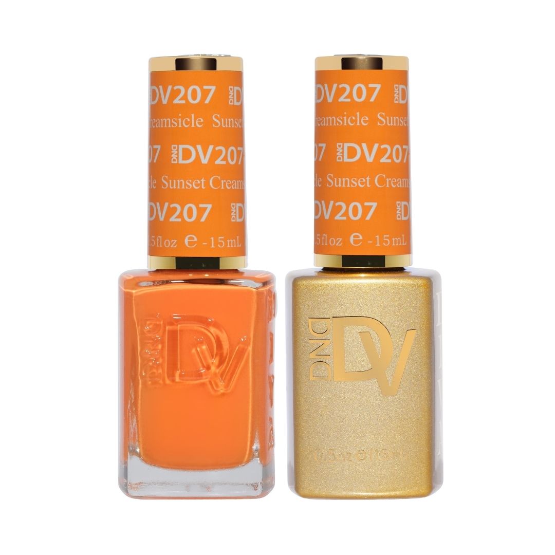 DND DIVA Gel &amp; Lacquer Duo - Sunset Creamsicle 