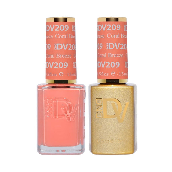 DND DIVA Gel &amp; Lacquer Duo - Coral Breeze 