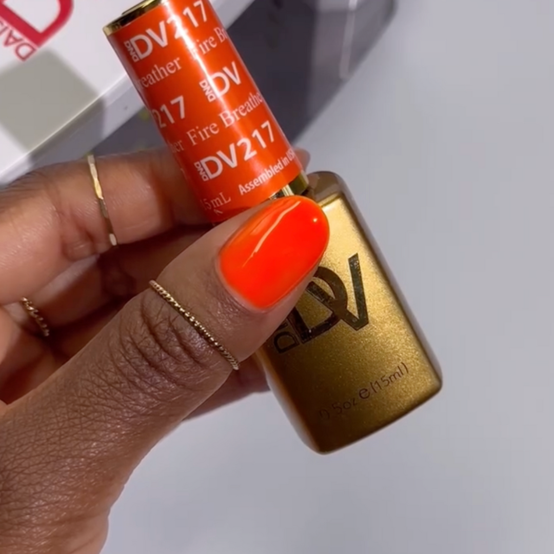 DND DIVA Gel &amp; Lacquer Duo - Fire Breather 