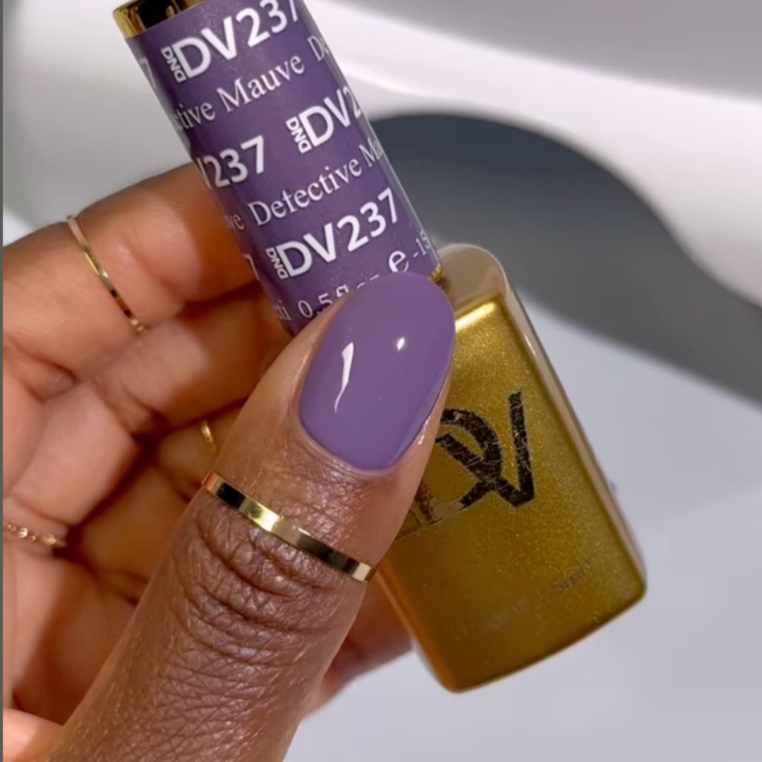 DND DIVA Gel &amp; Lacquer Duo - Detective Mauve 