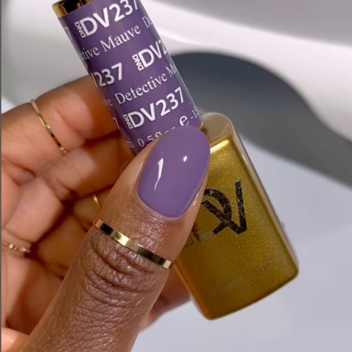 DND DIVA Gel &amp; Lacquer Duo - Detective Mauve 