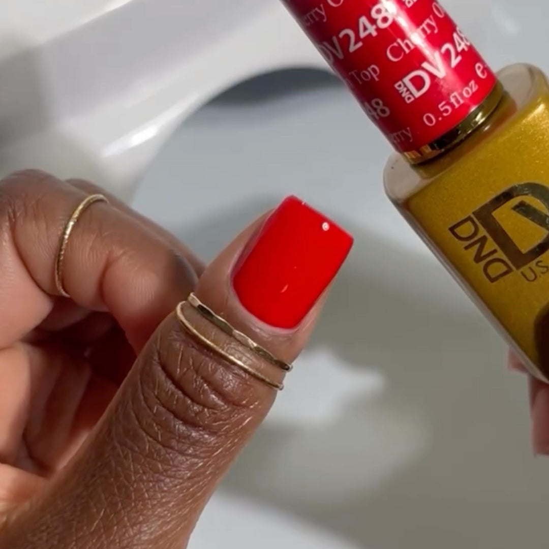 DND DIVA Gel &amp; Lacquer Duo - Cherry On Top 