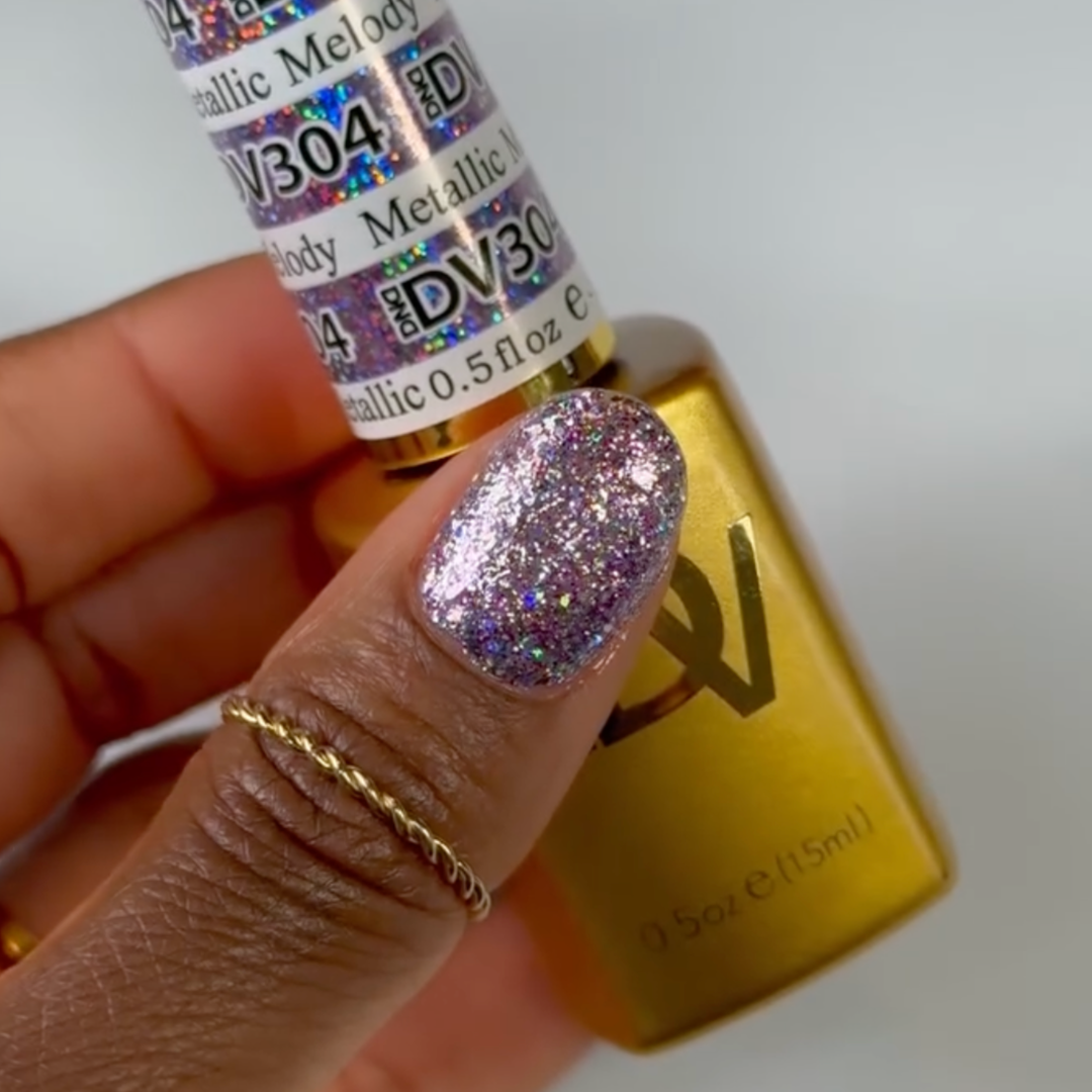 DND DIVA Gel &amp; Lacquer Duo - Metallic Melody 