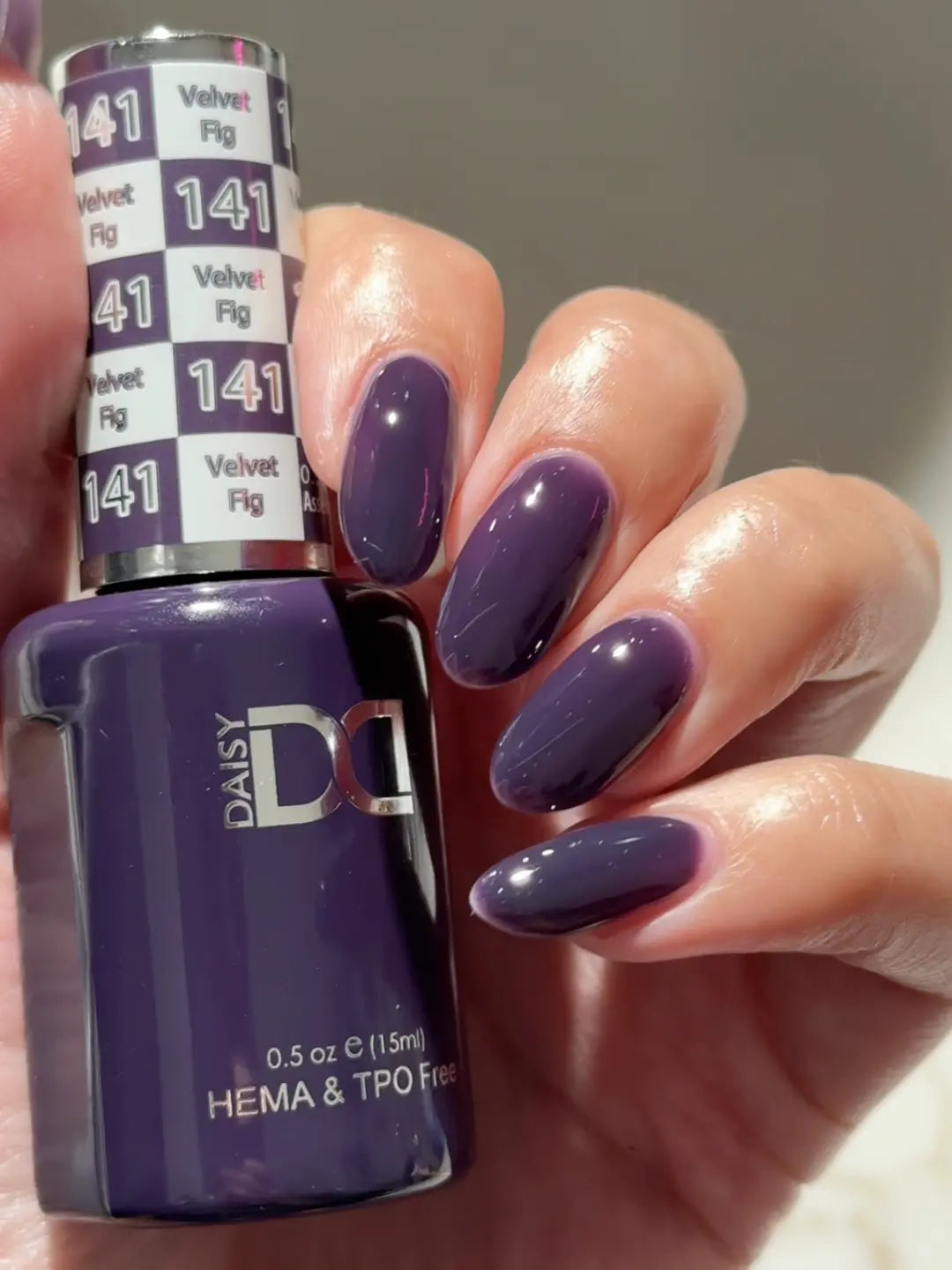 DND HEMA &amp; TPO Free Gel &amp; Lacquer Duo - Velvet Fig 